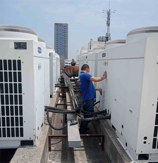 雨山中央空调制热和不制冷系统维修方法